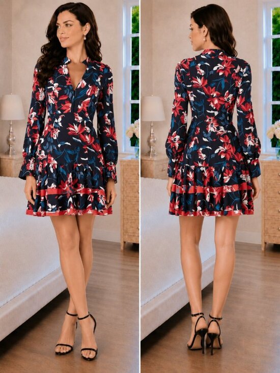 Tanya Taylor Dresses & Skirts - Tanya Taylor Navy Tulip Poppy Dress $595